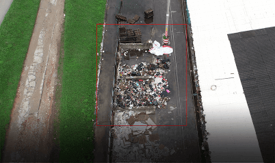 Identification of illegal constructions on the river