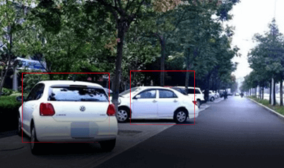 Identification of traffic occupation/illegal parking of motor vehicles